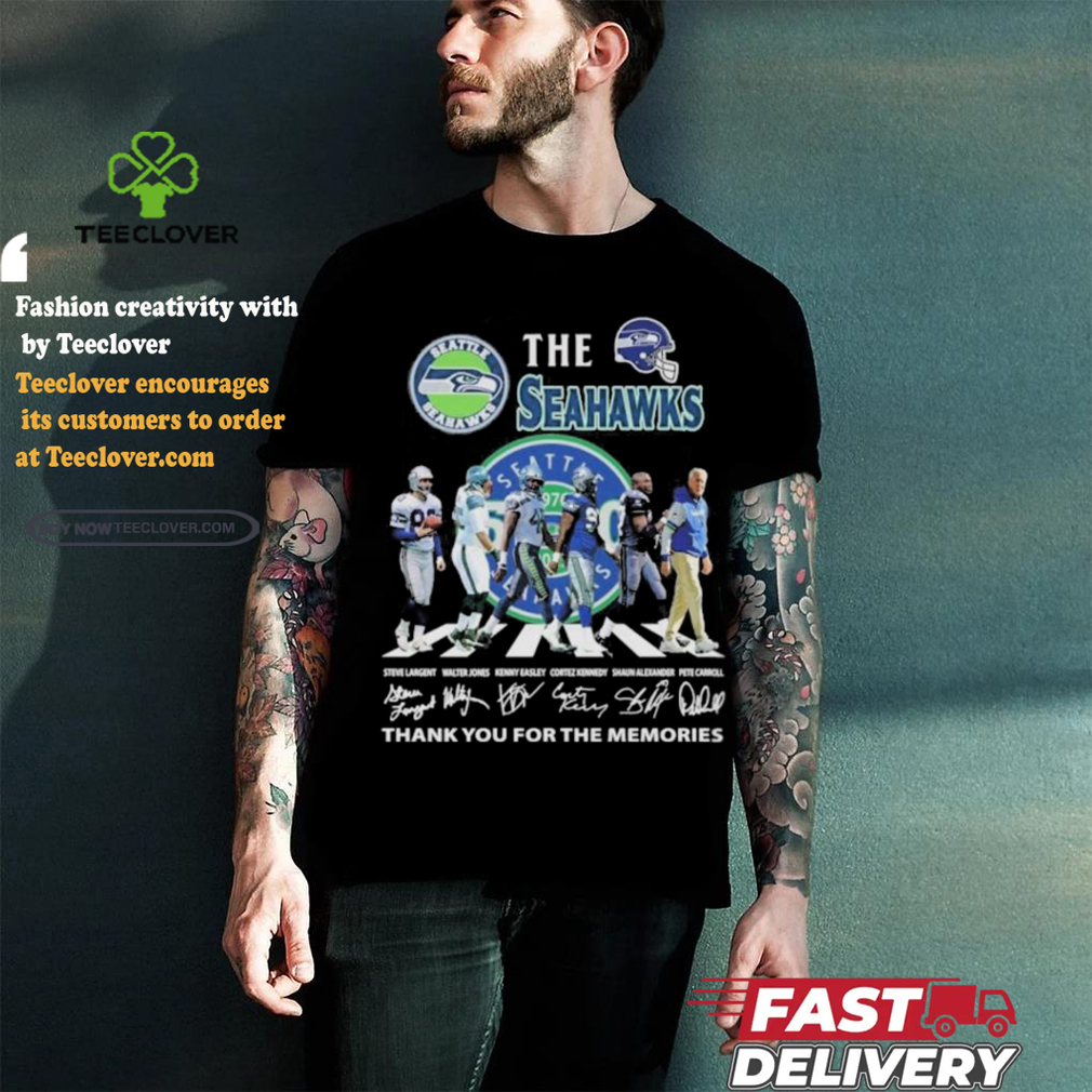 The Seattle Seahawks Abbey Road Thank You For The Memories Signatures Shirt The Seattle Seahawks Abbey Road Thank You For The Memories Signatures Shirt