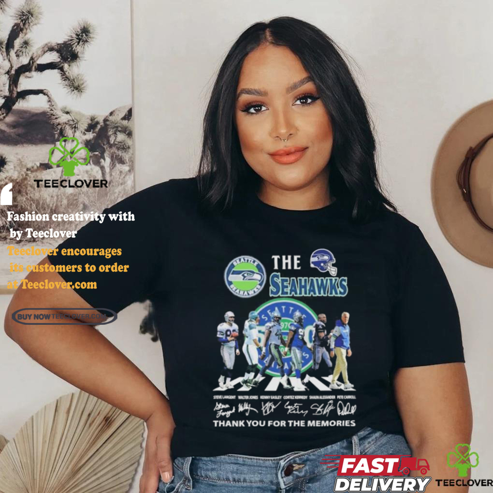 The Seattle Seahawks Abbey Road Thank You For The Memories Signatures Shirt The Seattle Seahawks Abbey Road Thank You For The Memories Signatures Shirt