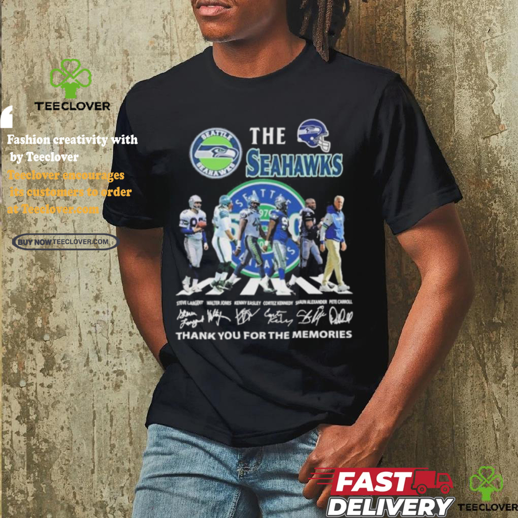 The Seattle Seahawks Abbey Road Thank You For The Memories Signatures Shirt The Seattle Seahawks Abbey Road Thank You For The Memories Signatures Shirt