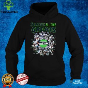 The Seattle Seahawks Football Teams Seahawk All Time Greats Signatures shirt