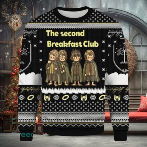 The Second Breakfast Club Meme The Lord Of The Rings Ugly Christmas Sweater