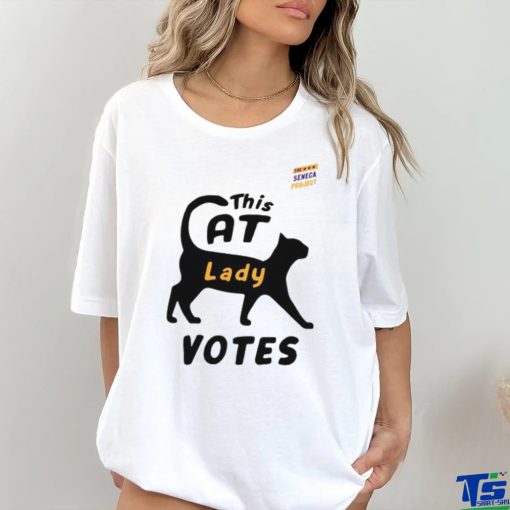 The Seneca Project This Cat Lady Votes Tee shirt