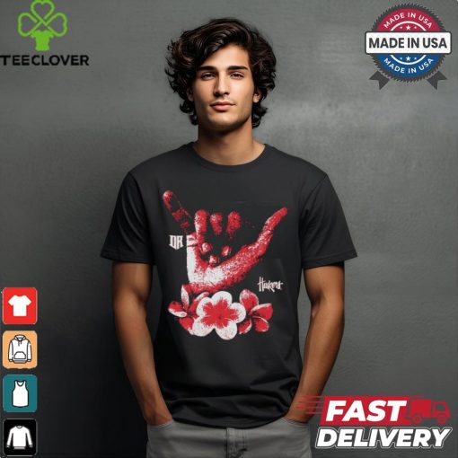The Shaka Dylan Raiola Nebraska Cornhuskers Hand Graphic t shirt