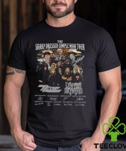 The Sharp Dressed Simple Man Tour Zz Top Lynyrd Skynyrd Signatures 2023 Shirt Vintage Classic Hoodie