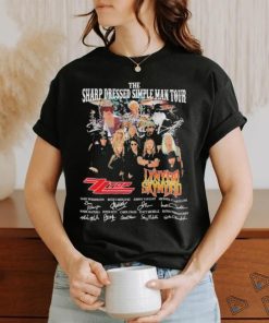 The Sharp Dressed Simple Man Tour Zz Top Lynyrd Skynyrd signatures shirt