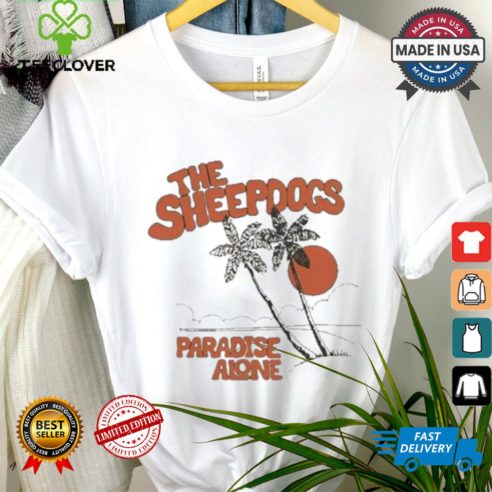 The Sheepdogs Paradise Alone Yellow Sunset Art Prints T shirt The Sheepdogs Paradise Alone Yellow Sunset Art Prints T shirt