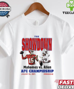 The Showdown Mahomes Vs. Allen Afc Championship January 26, 2025 Arrowhead shirt