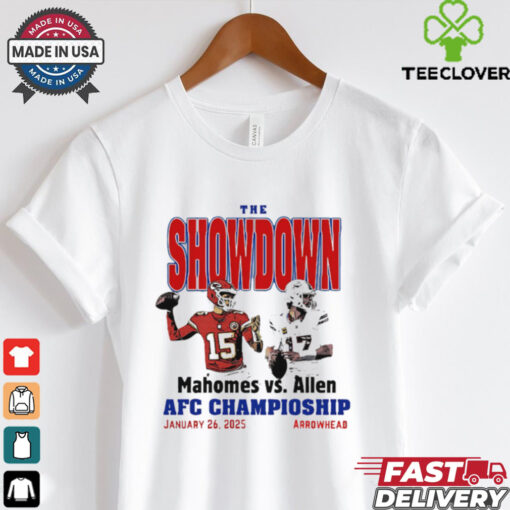 The Showdown Mahomes Vs. Allen Afc Championship January 26, 2025 Arrowhead shirt