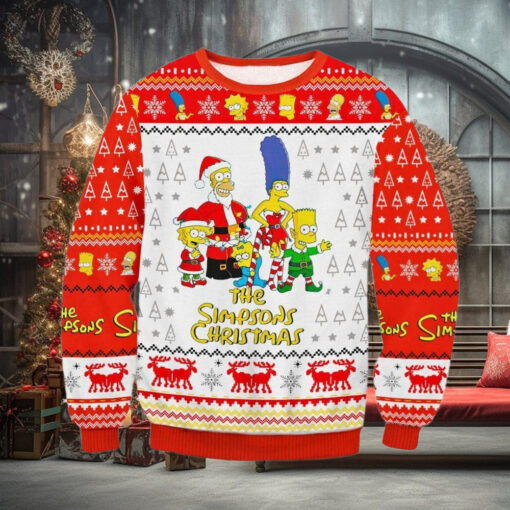 The Simpson Family Ugly Christmas Sweater