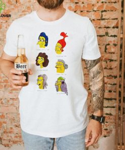 The Simpson Snake Van Hauten Brandine Tony Maude Carlson Doris Szyslak Prof Lovejoy Otto Bouvier cartoon shirt