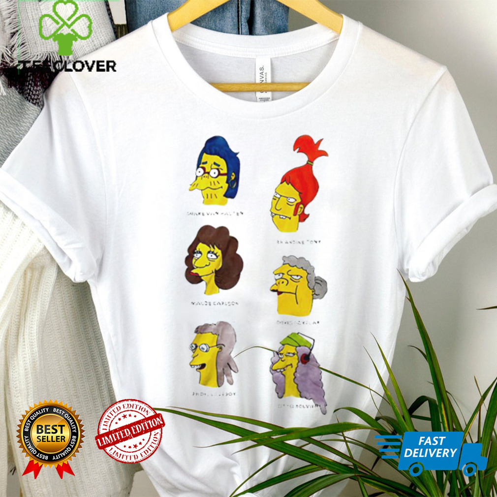 The Simpson Snake Van Hauten Brandine Tony Maude Carlson Doris Szyslak Prof Lovejoy Otto Bouvier cartoon shirt The Simpson Snake Van Hauten Brandine Tony Maude Carlson Doris Szyslak Prof Lovejoy Otto Bouvier cartoon shirt