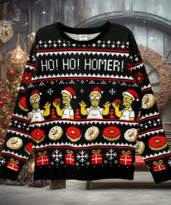 The Simpsons Christmas Decorate Knitted 3D Sweater For Thanksgiving