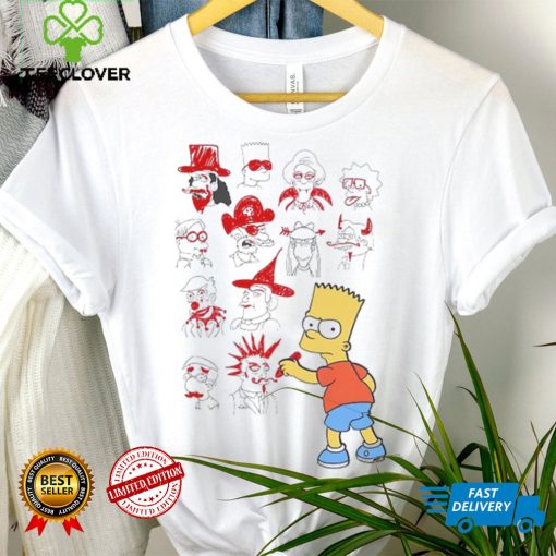 The Simpsons Freeze Max Youth School Doodles T Shirt