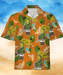 The Simpsons Hawaiian Shirt Lisa Needs Braces Dental Plan Shirt The Legend of Zelda Hawaiian Shirt