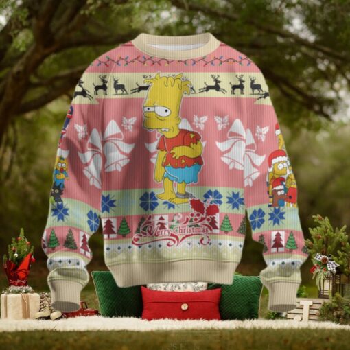 The Simpsons Jackass Christmas Family Gathering Ugly Christmas Sweater