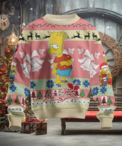 The Simpsons Jackass Christmas Family Gathering Ugly Christmas Sweater