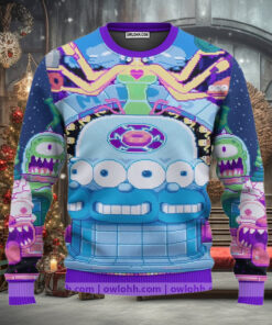 The Simpsons Psychedelic Trip Ugly Christmas Sweaters