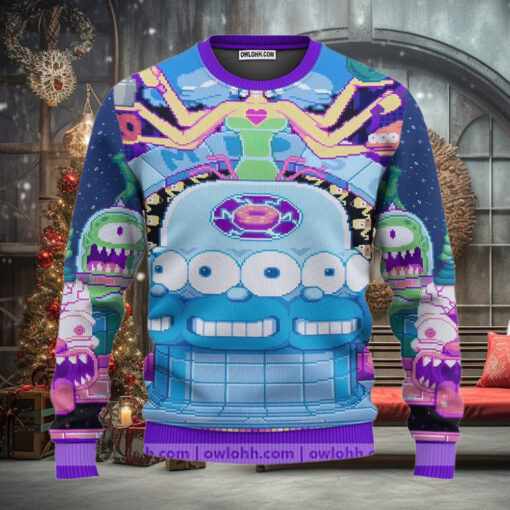 The Simpsons Psychedelic Trip Ugly Christmas Sweaters