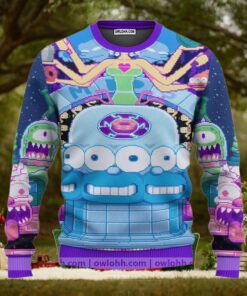 The Simpsons Psychedelic Trip Ugly Christmas Sweaters