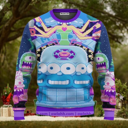 The Simpsons Psychedelic Trip Ugly Christmas Sweaters