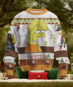 The Simpsons Speechless Lisa Angry Homer Ugly Christmas Sweater