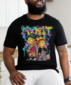 The Simpsons characters Profit colorful graphic T shirt