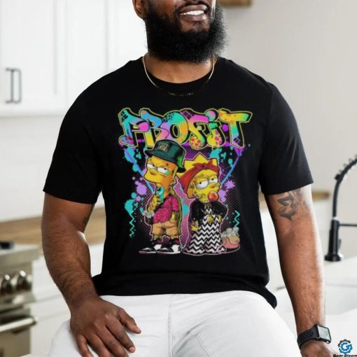 The Simpsons characters Profit colorful graphic T shirt