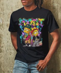 The Simpsons characters Profit colorful graphic T shirt
