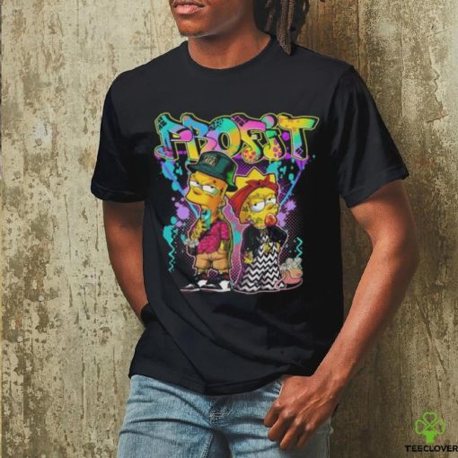 The Simpsons characters Profit colorful graphic T shirt