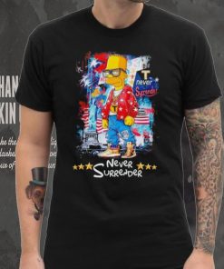 The Simpsons family never surrender shirt