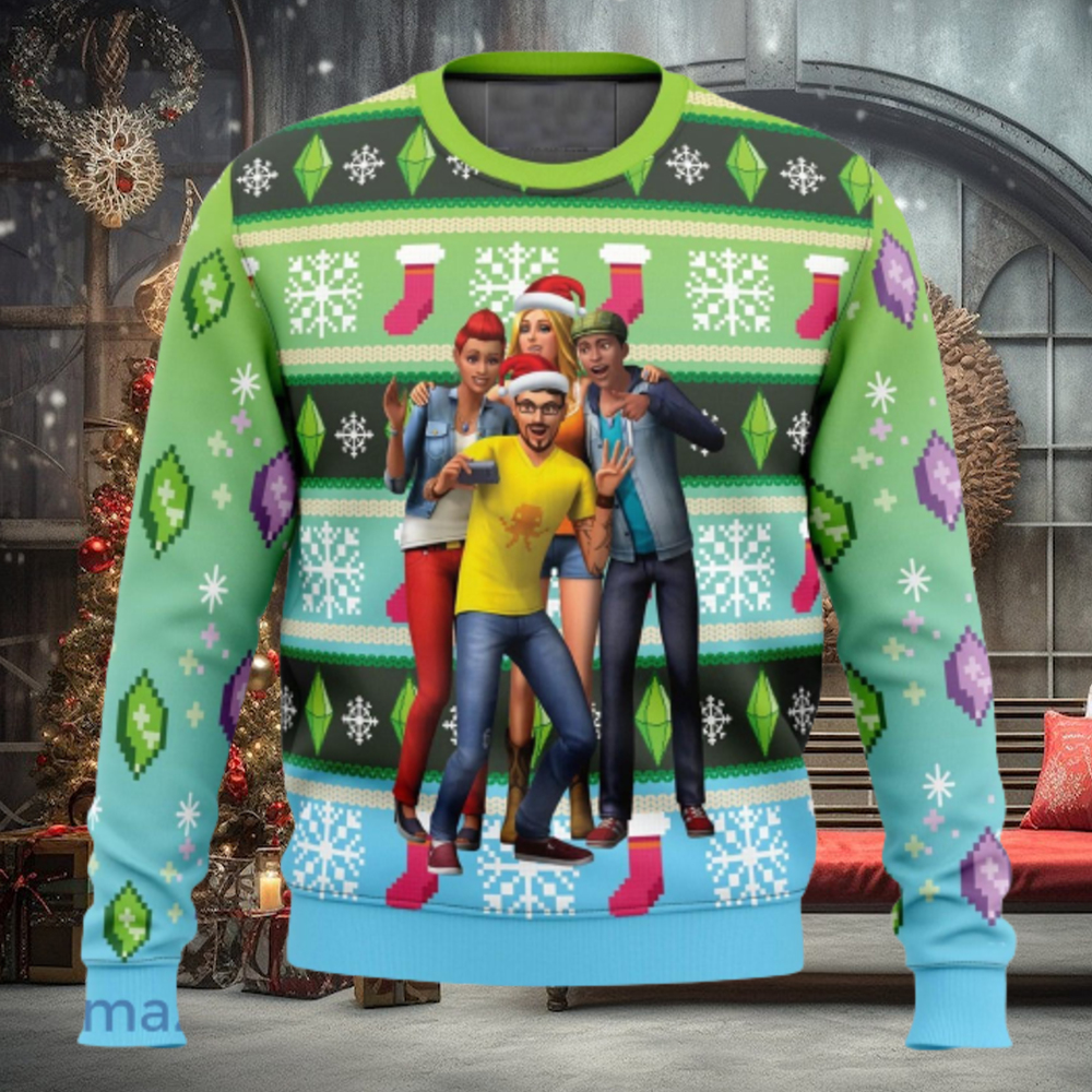 The Sims Xmas Ugly Christmas Sweater Christmas Gift For Men And Women The Sims Xmas Ugly Christmas Sweater Christmas Gift For Men And Women