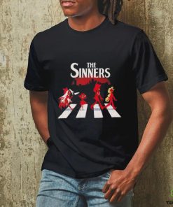 The Sinners Hazbin Hotel walking across shirt