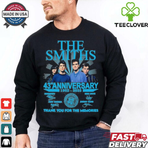 The Smiths 43rd Anniversary 1982 2025 Thank You For The Memories Signatures Shirt
