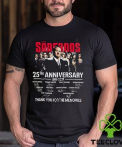 The Sopranos 25th Anniversary 1999 2024 Thank You For The Memories Signatures Shirt