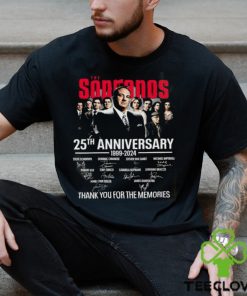 The Sopranos 25th Anniversary 1999 2024 Thank You For The Memories Signatures Shirt