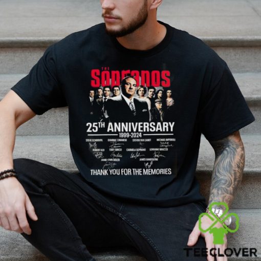 The Sopranos 25th Anniversary 1999 2024 Thank You For The Memories Signatures Shirt