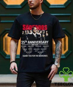 The Sopranos 25th Anniversary 1999 2024 Thank You For The Memories Signatures Shirt