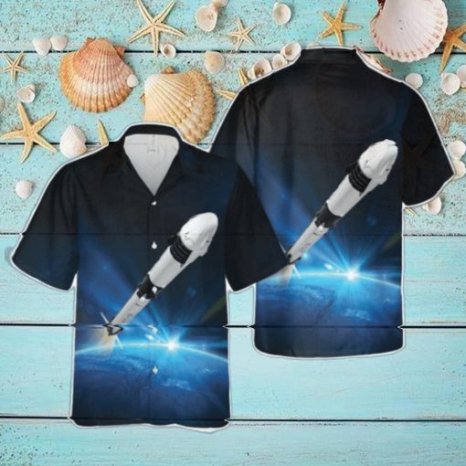 The SpaceX Falcon 9 Rocket Hawaiian Shirt Beach Shirt For Men Women
