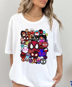 The Spiders of the Spider Verse Spider Mania logo shirt