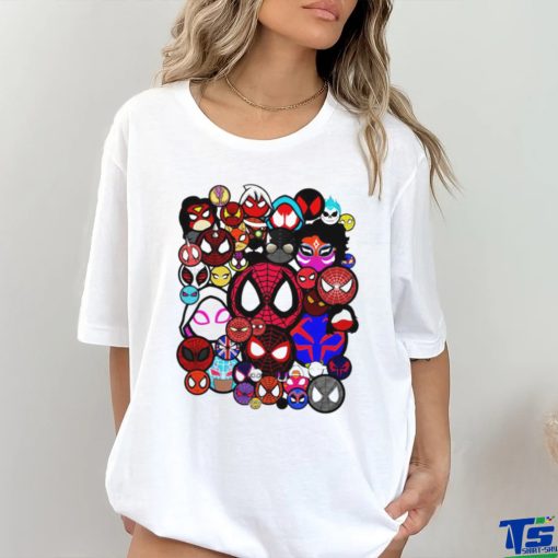 The Spiders of the Spider Verse Spider Mania logo shirt