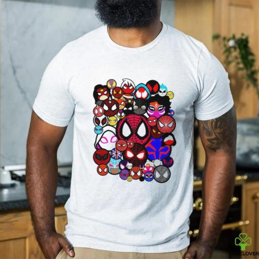 The Spiders of the Spider Verse Spider Mania logo shirt