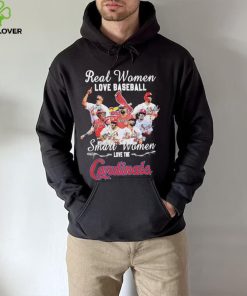 The St Louis Baseball Real Women Love Baseball Smart Women Love The Cardinals Signatures Shirt