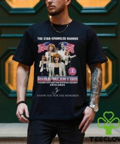 The Star Spangled Banner Reba Mcentire 50 Years Ago Sang The National Anthem 1974 – 2024 T Shirt