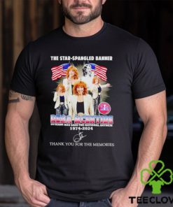 The Star Spangled banner Reba Mcentire 1974 2024 thank you for the memories shirt