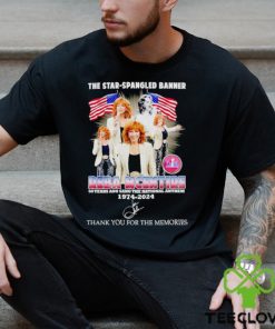 The Star Spangled banner Reba Mcentire 1974 2024 thank you for the memories shirt