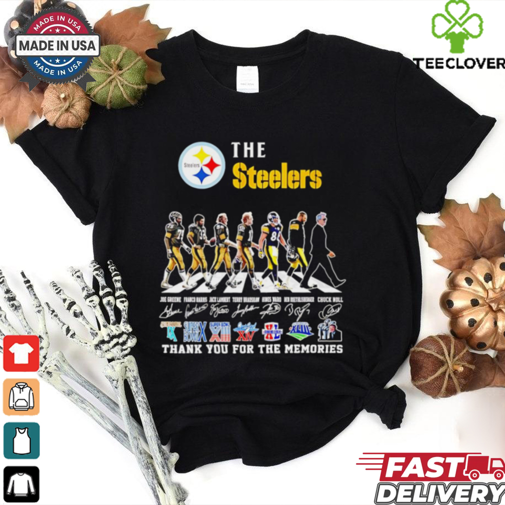 The Steelers thank you for the memories Abbey Road signature shirt The Steelers thank you for the memories Abbey Road signature shirt