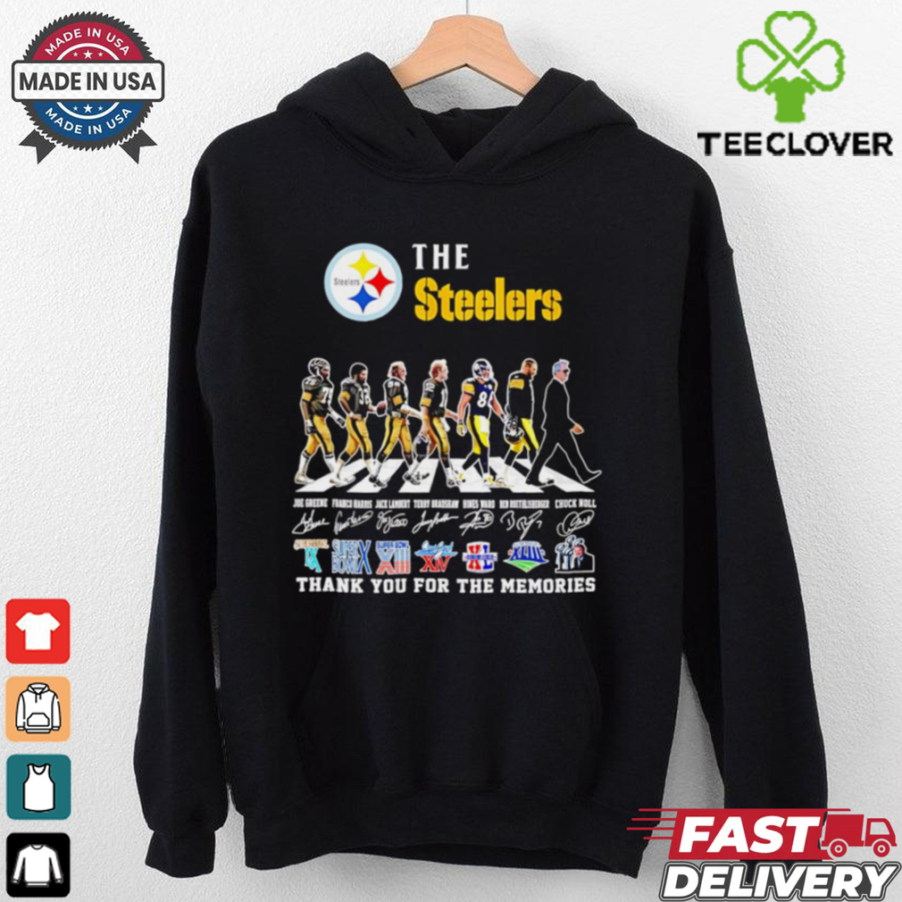 The Steelers thank you for the memories Abbey Road signature shirt The Steelers thank you for the memories Abbey Road signature shirt