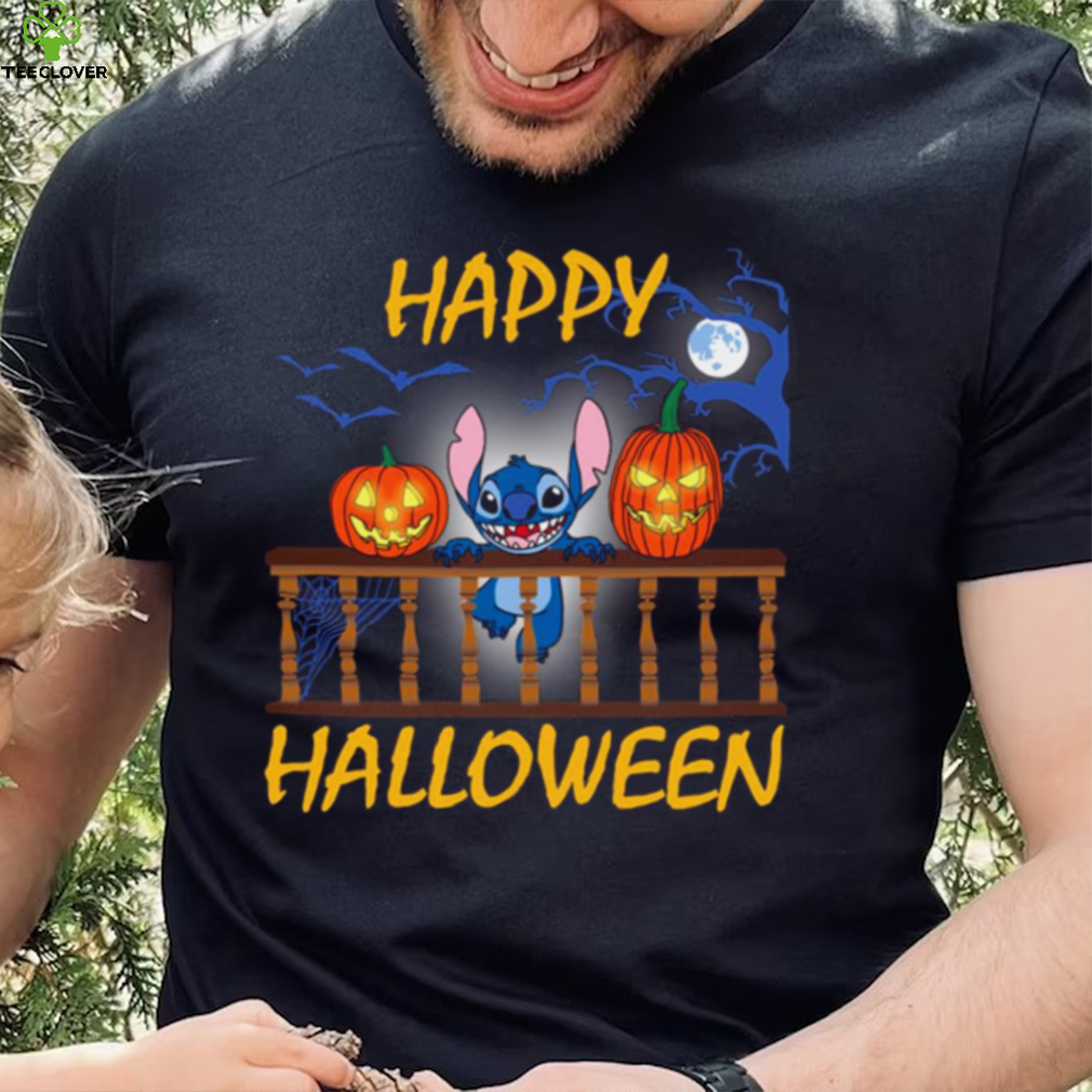 The Stitch And Pumkin Light Happy Halloween shirt The Stitch And Pumkin Light Happy Halloween shirt