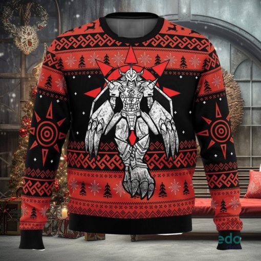 The Strongest Dragon Wargreymon Digimon 3D Ugly Christmas Sweater Christmas Gift Ideas Party Gift