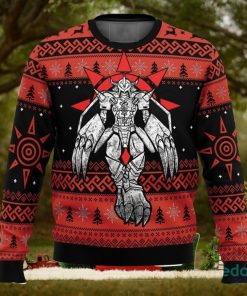 The Strongest Dragon Wargreymon Digimon 3D Ugly Christmas Sweater Christmas Gift Ideas Party Gift